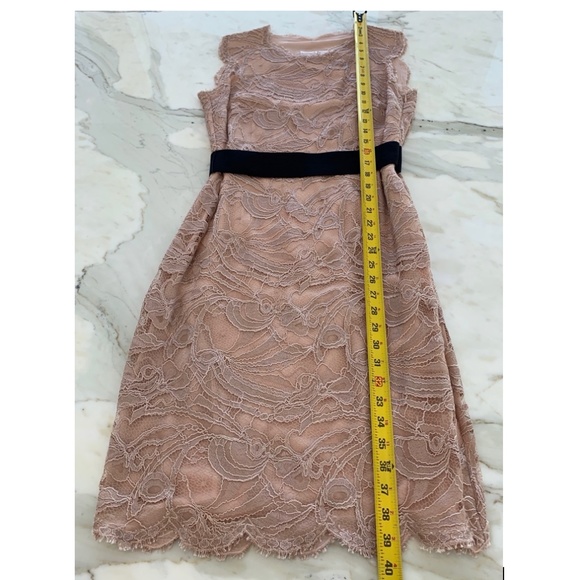 EMILIO PUCCI BLUSH LACE BELTED DRESS SIZE IT 42 / US 8 NWOTS! - Picture 13 of 15